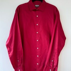 Kenneth Cole Red Men's Dress Shirt